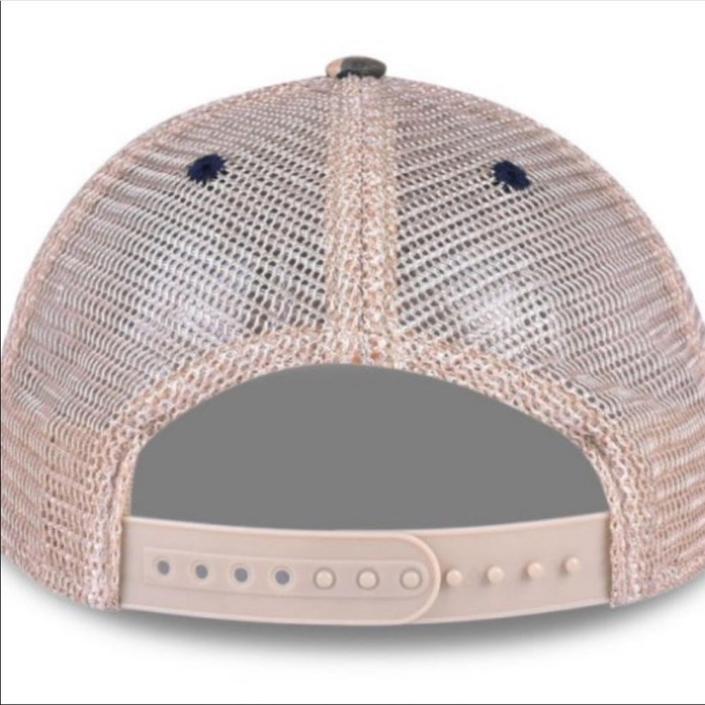 Offically Licensed Gulf LogoTrucker Hat Navy/Tan - Picture 2 of 2